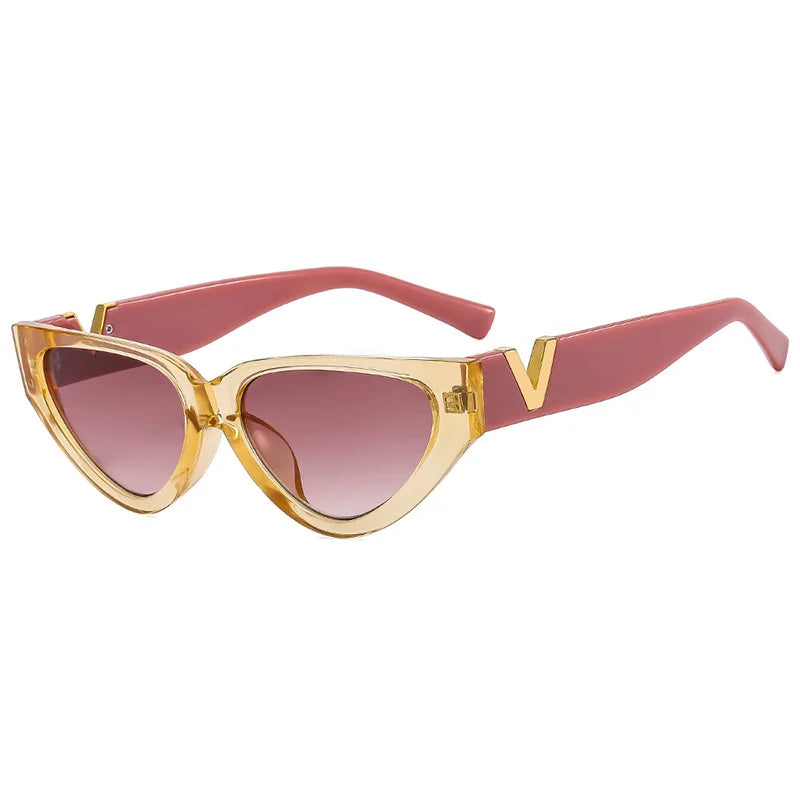 Lunettes Soleil Femme en V
